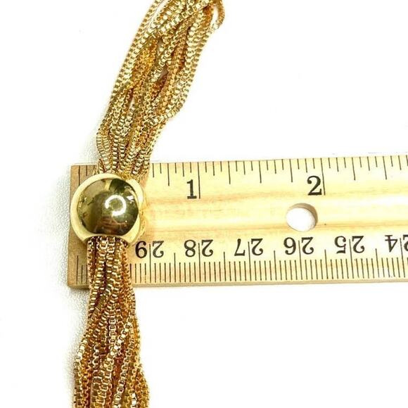 NEW Layering Bracelet 7" 8" 9" Box Chain Layer Gold Tone Trendy Trending MA06 - Picture 4 of 4